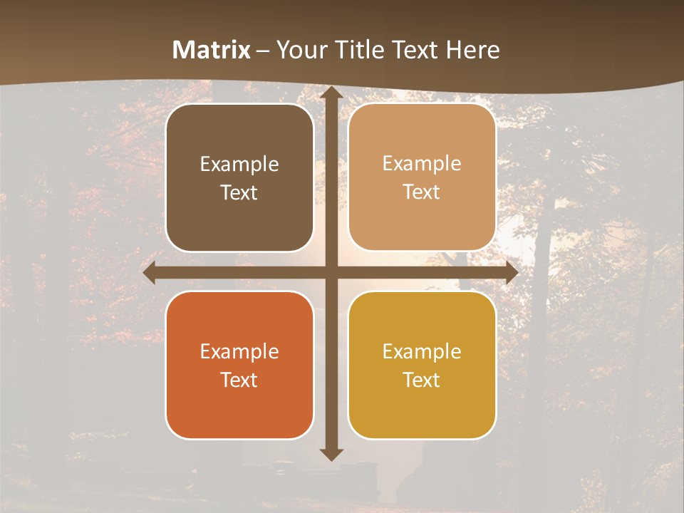 Glow Golden Waterfalls PowerPoint Template