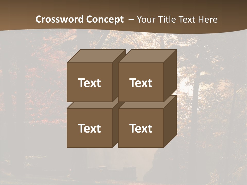 Glow Golden Waterfalls PowerPoint Template