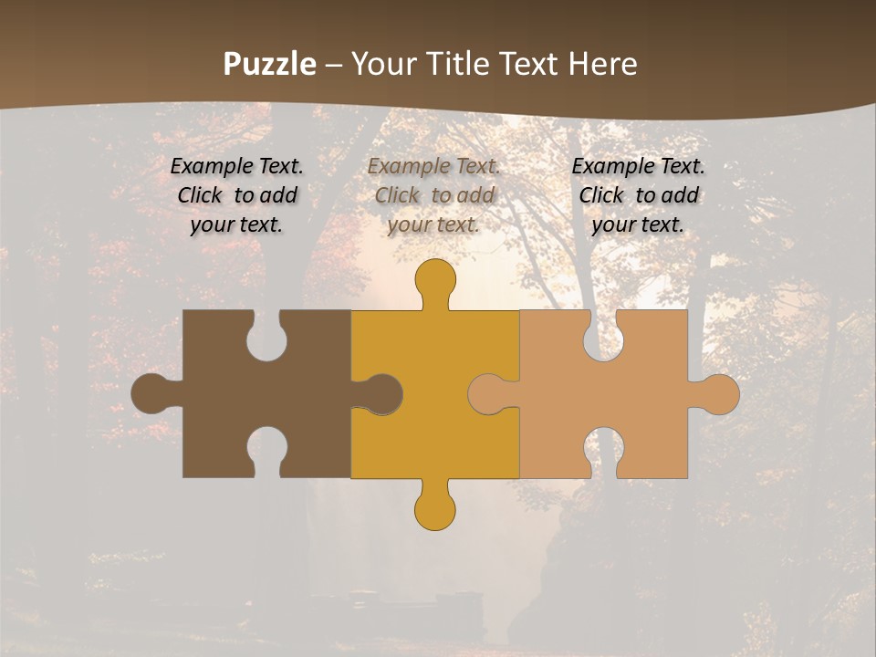 Glow Golden Waterfalls PowerPoint Template