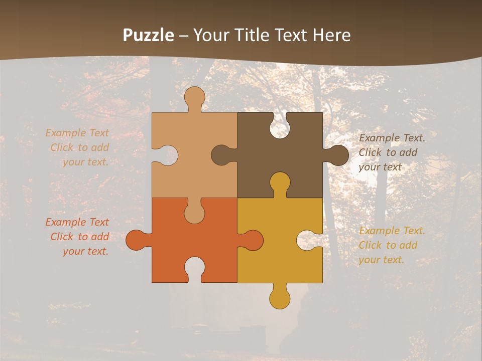 Glow Golden Waterfalls PowerPoint Template