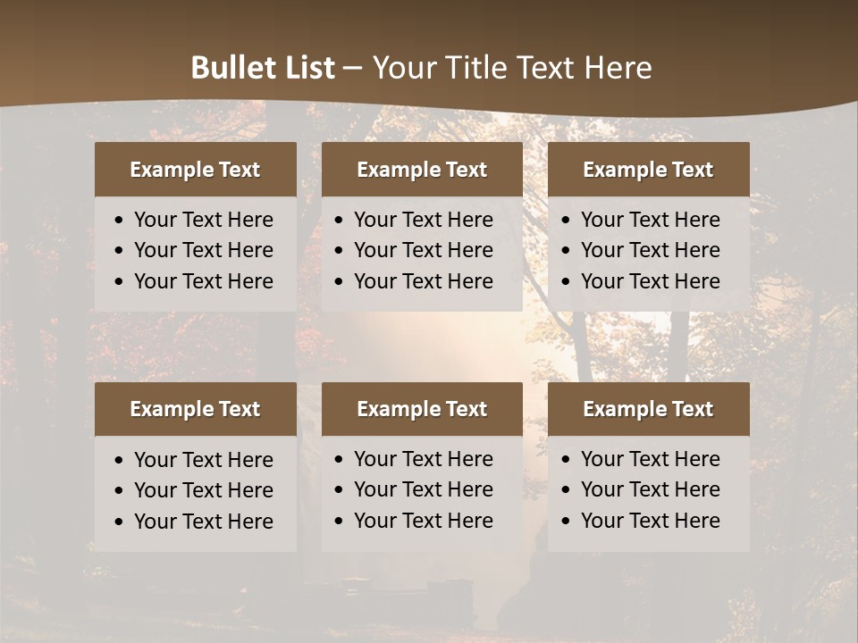Glow Golden Waterfalls PowerPoint Template