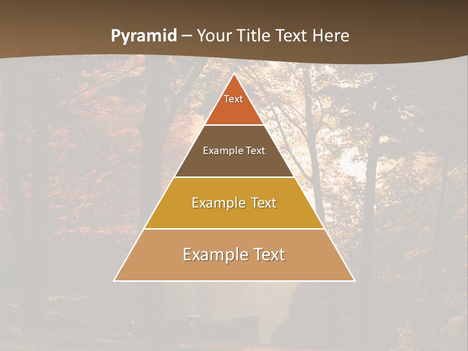 Glow Golden Waterfalls PowerPoint Template