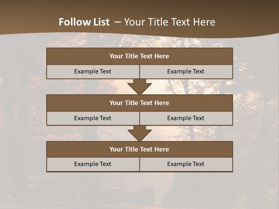 Glow Golden Waterfalls PowerPoint Template