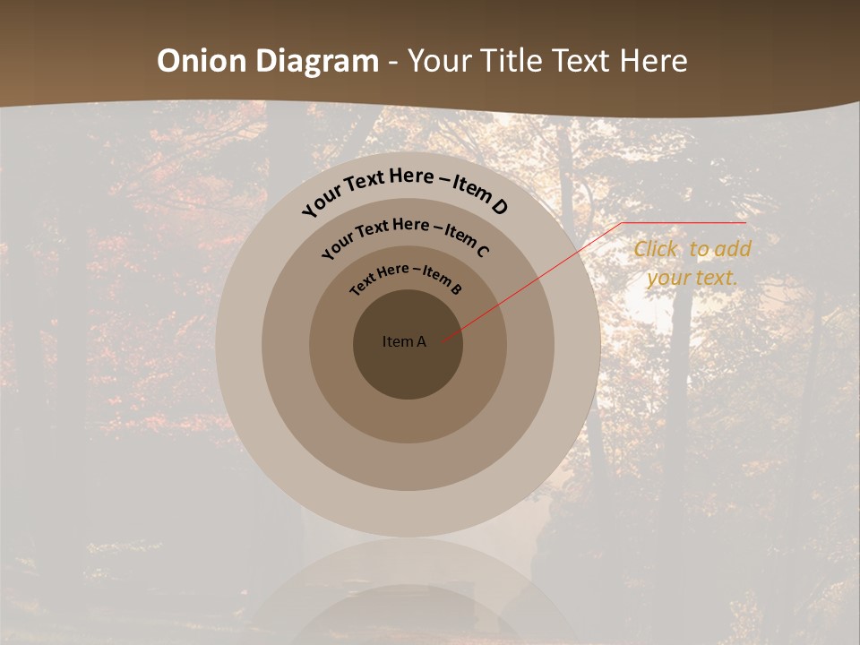 Glow Golden Waterfalls PowerPoint Template