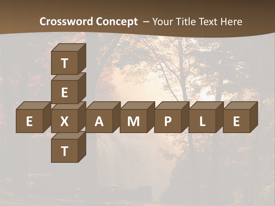 Glow Golden Waterfalls PowerPoint Template