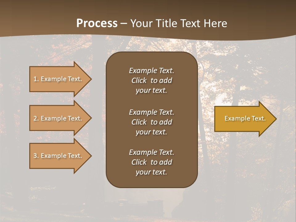 Glow Golden Waterfalls PowerPoint Template