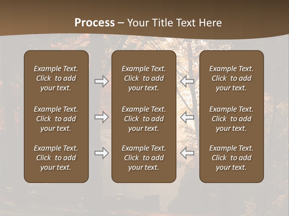Glow Golden Waterfalls PowerPoint Template