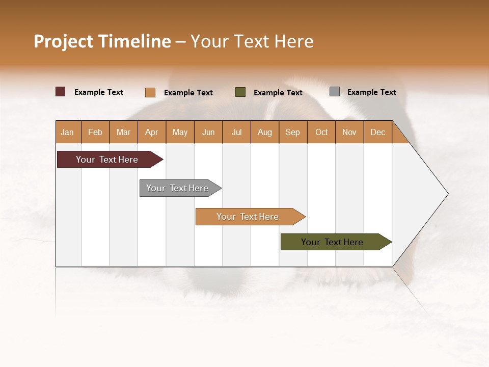 Laying Beagle Rabbit PowerPoint Template