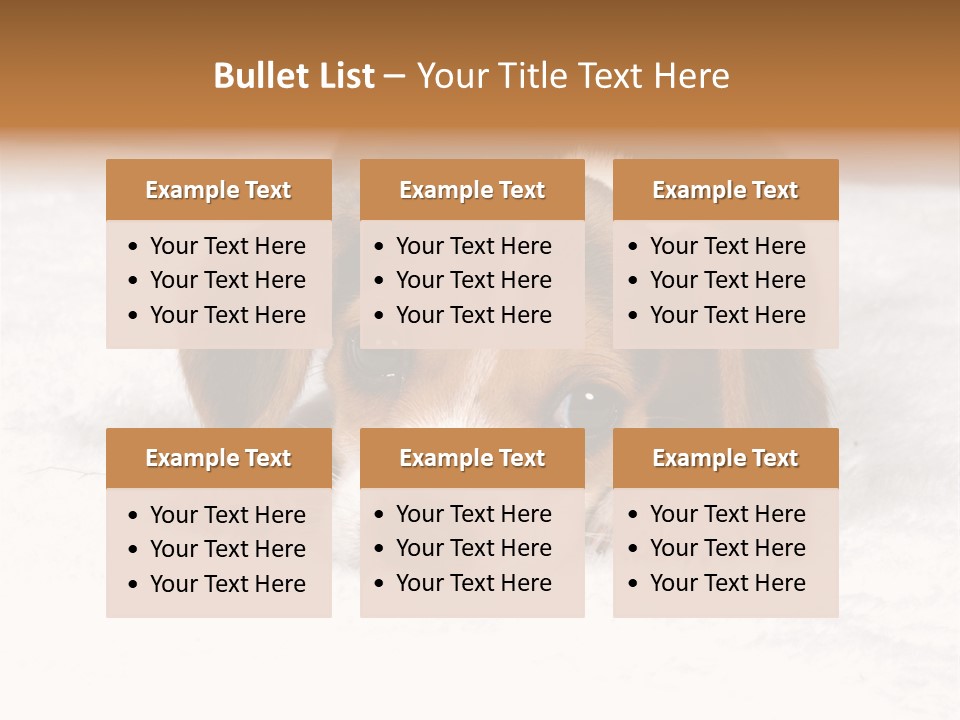 Laying Beagle Rabbit PowerPoint Template