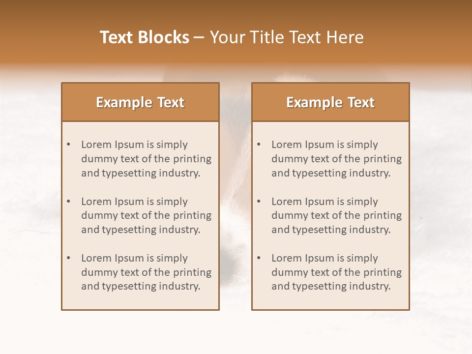 Laying Beagle Rabbit PowerPoint Template