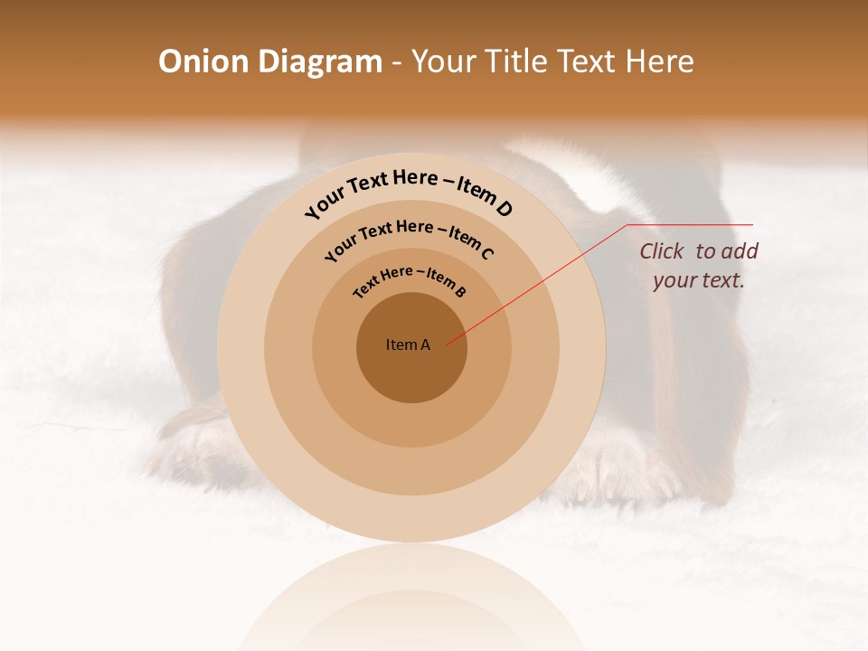 Laying Beagle Rabbit PowerPoint Template