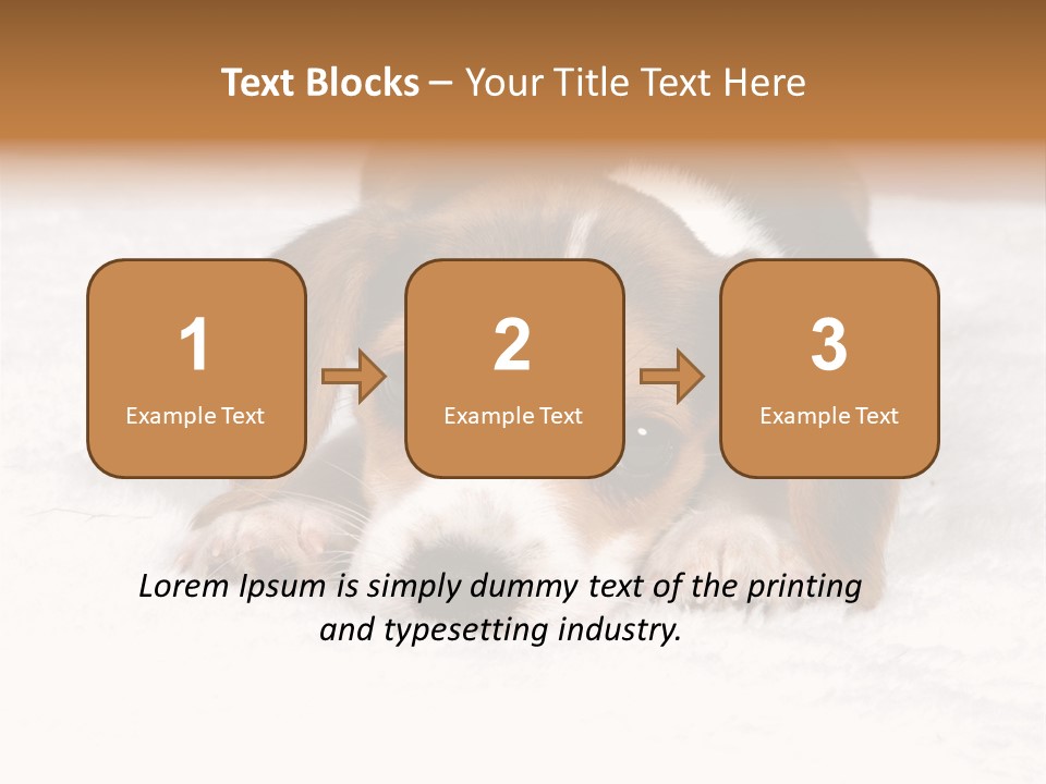 Laying Beagle Rabbit PowerPoint Template