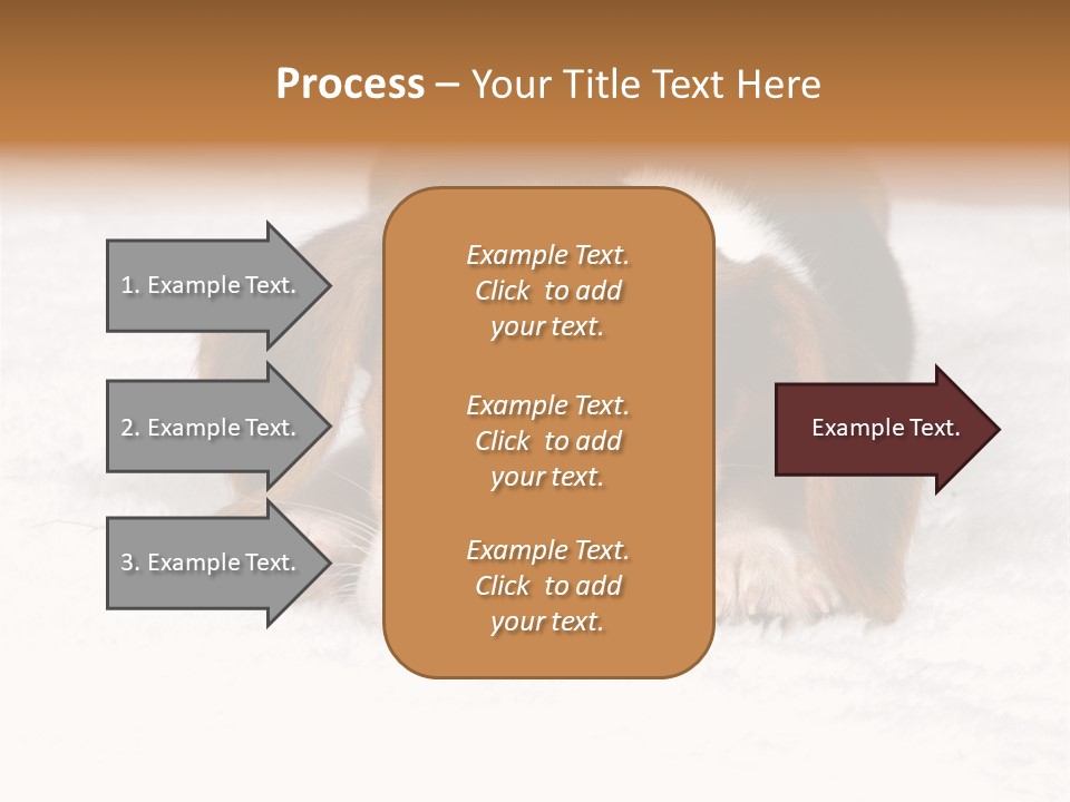 Laying Beagle Rabbit PowerPoint Template