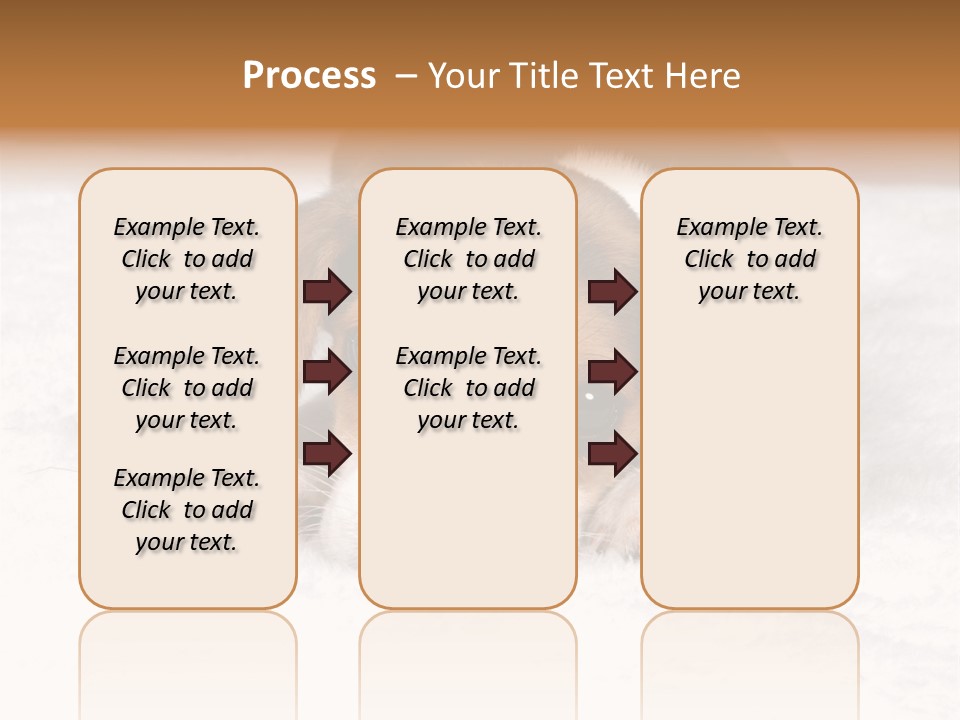 Laying Beagle Rabbit PowerPoint Template