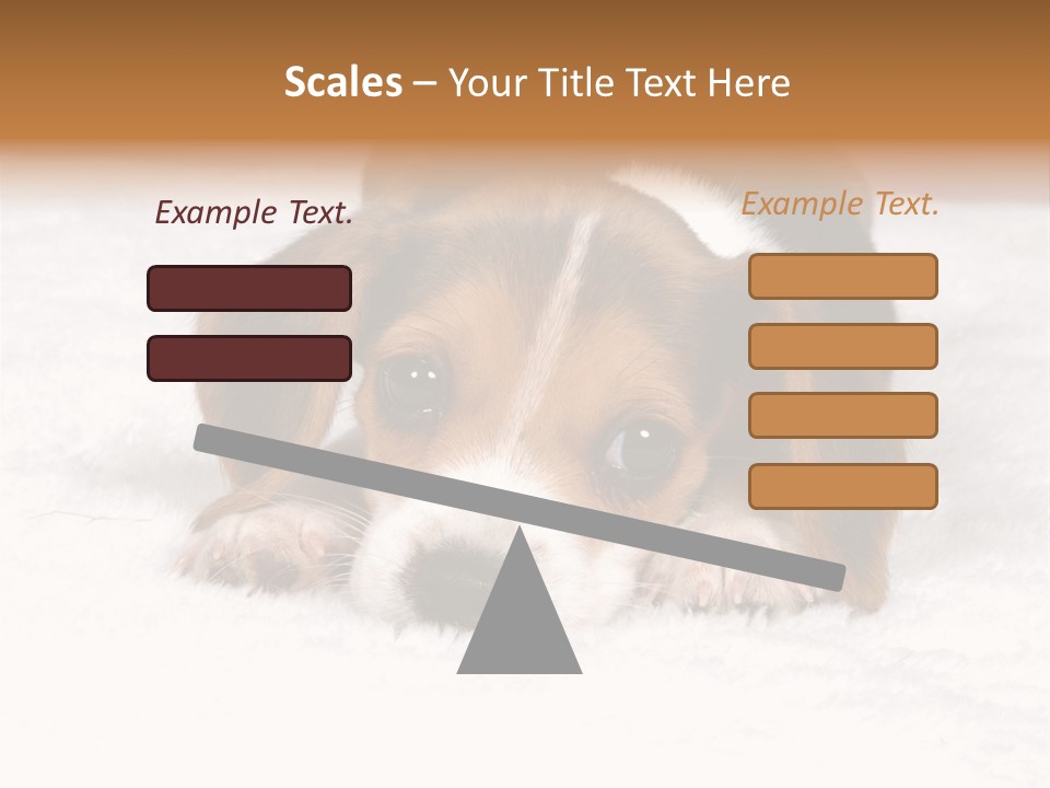 Laying Beagle Rabbit PowerPoint Template