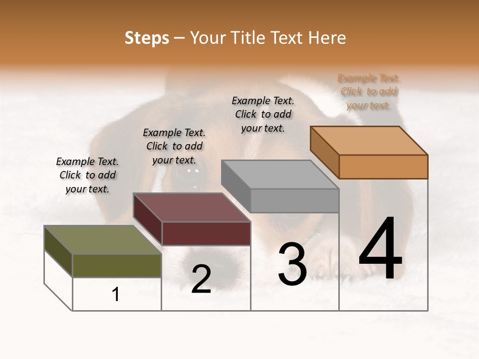 Laying Beagle Rabbit PowerPoint Template