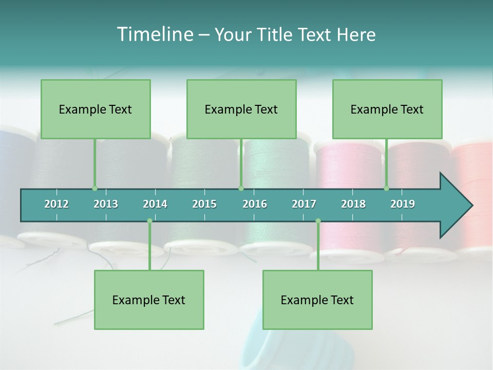 Scissors Needle Thimble PowerPoint Template