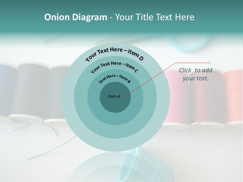 Scissors Needle Thimble PowerPoint Template