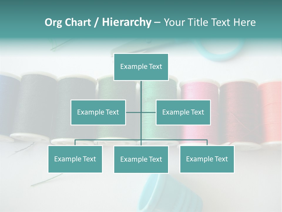 Scissors Needle Thimble PowerPoint Template