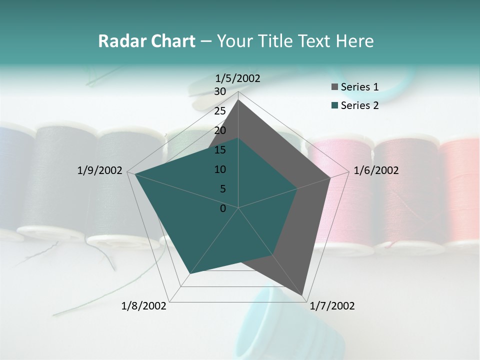 Scissors Needle Thimble PowerPoint Template