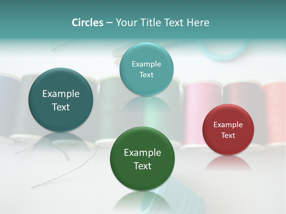 Scissors Needle Thimble PowerPoint Template