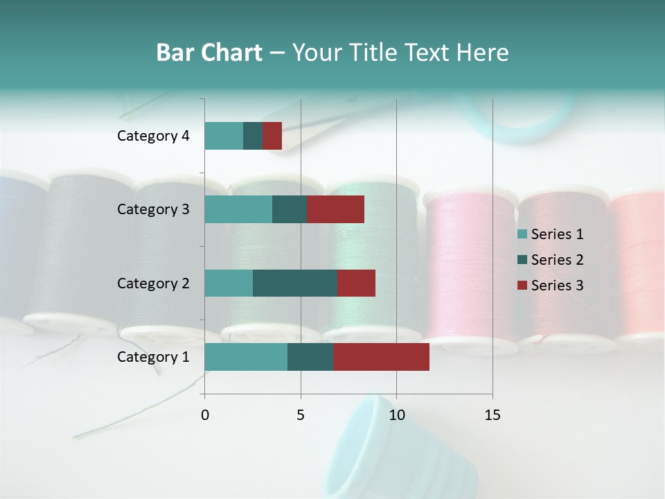 Scissors Needle Thimble PowerPoint Template