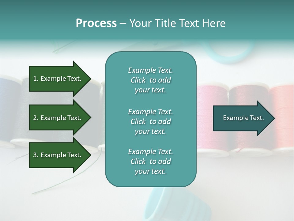Scissors Needle Thimble PowerPoint Template