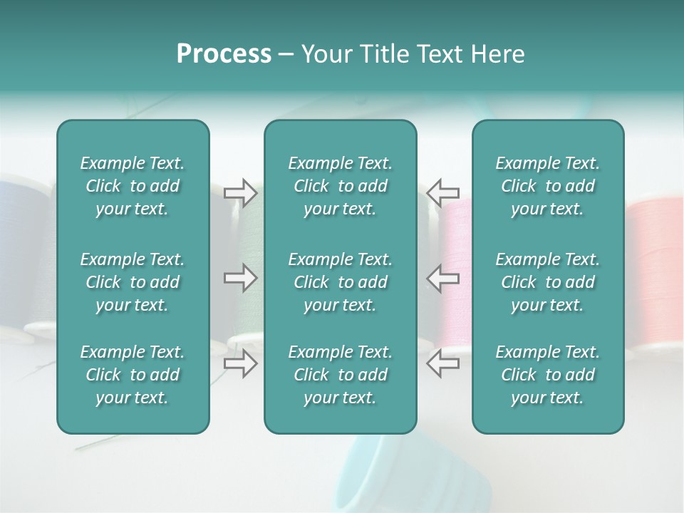 Scissors Needle Thimble PowerPoint Template
