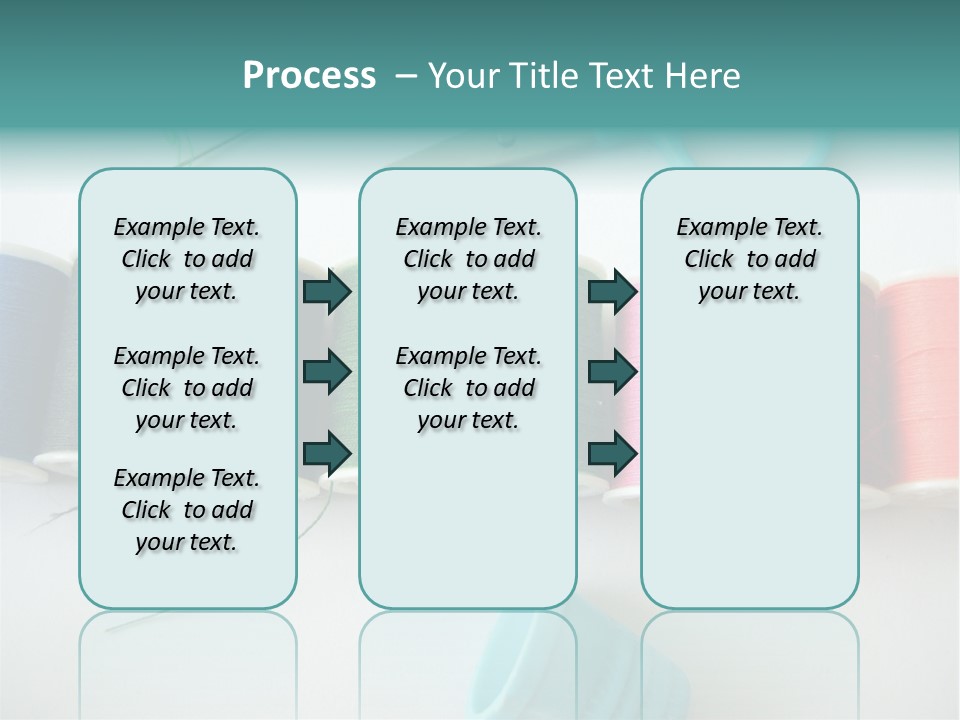 Scissors Needle Thimble PowerPoint Template