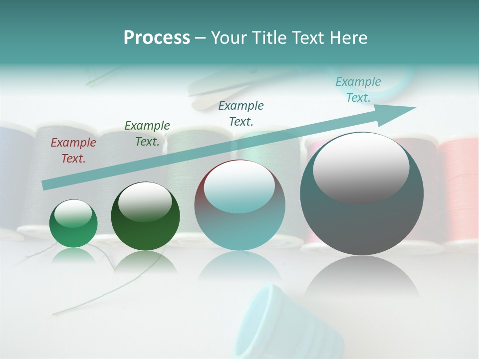 Scissors Needle Thimble PowerPoint Template