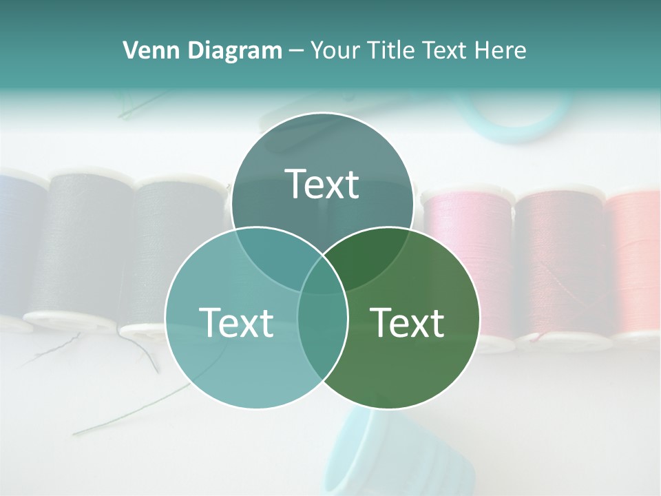 Scissors Needle Thimble PowerPoint Template