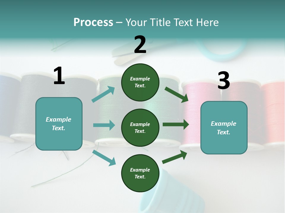 Scissors Needle Thimble PowerPoint Template