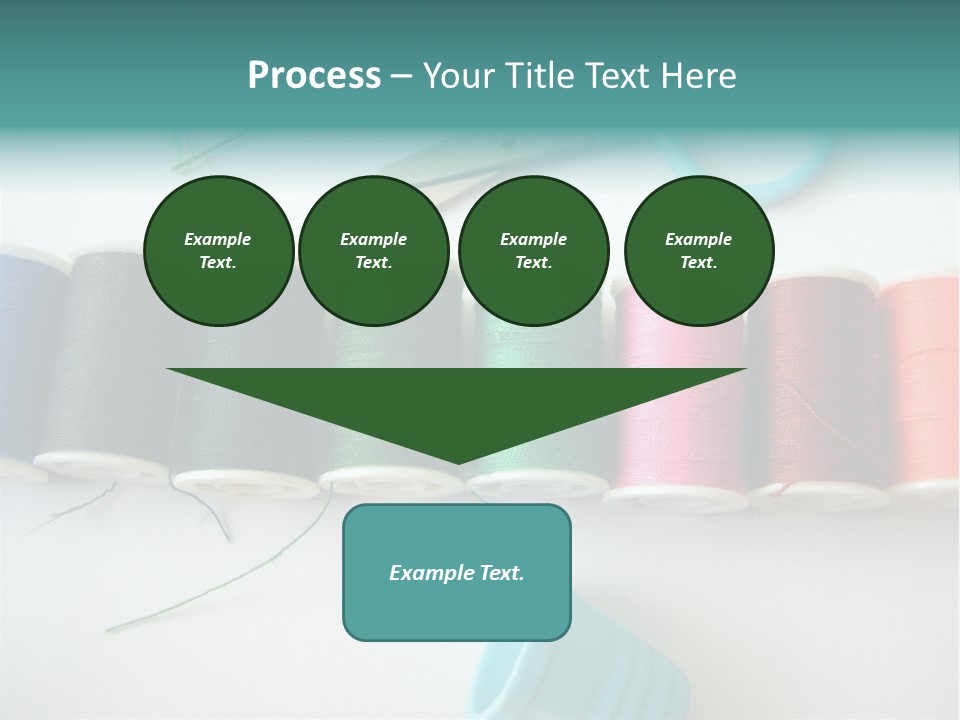 Scissors Needle Thimble PowerPoint Template