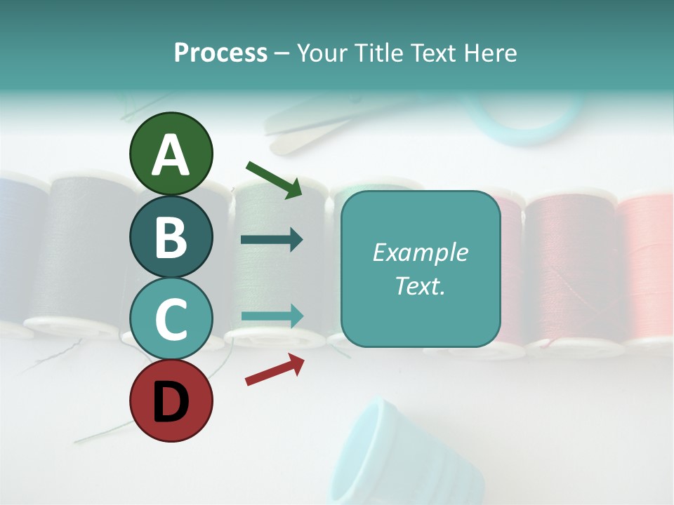 Scissors Needle Thimble PowerPoint Template