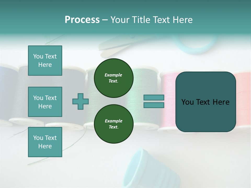 Scissors Needle Thimble PowerPoint Template
