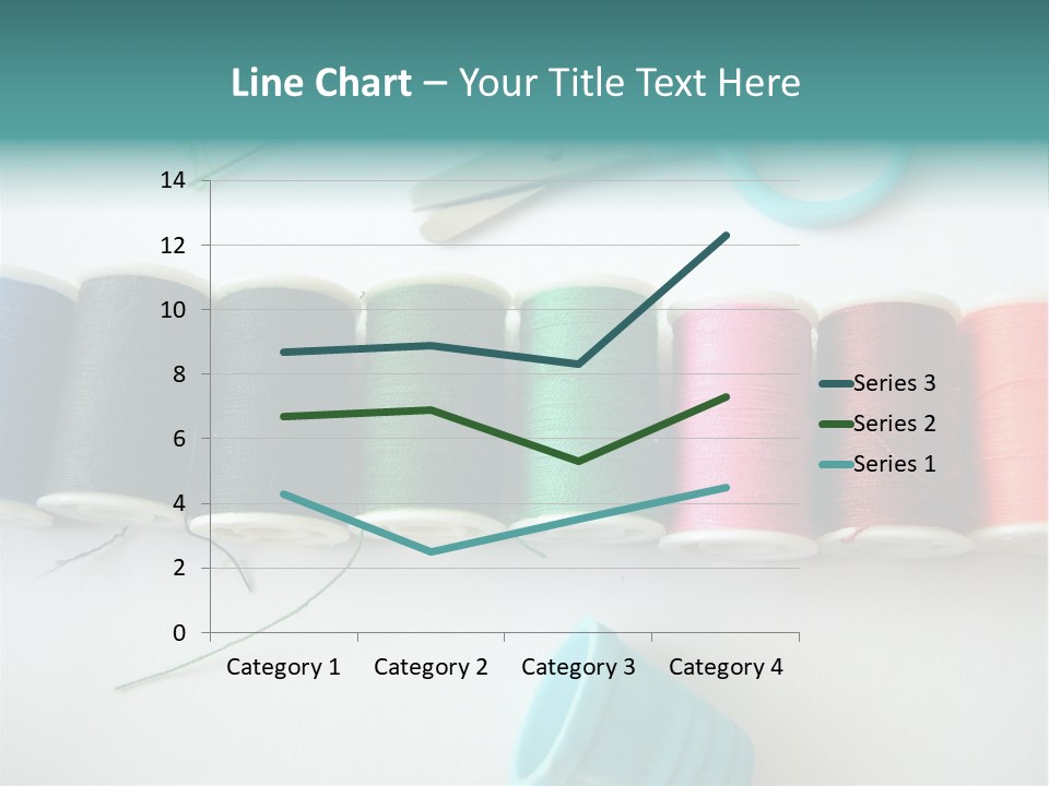 Scissors Needle Thimble PowerPoint Template