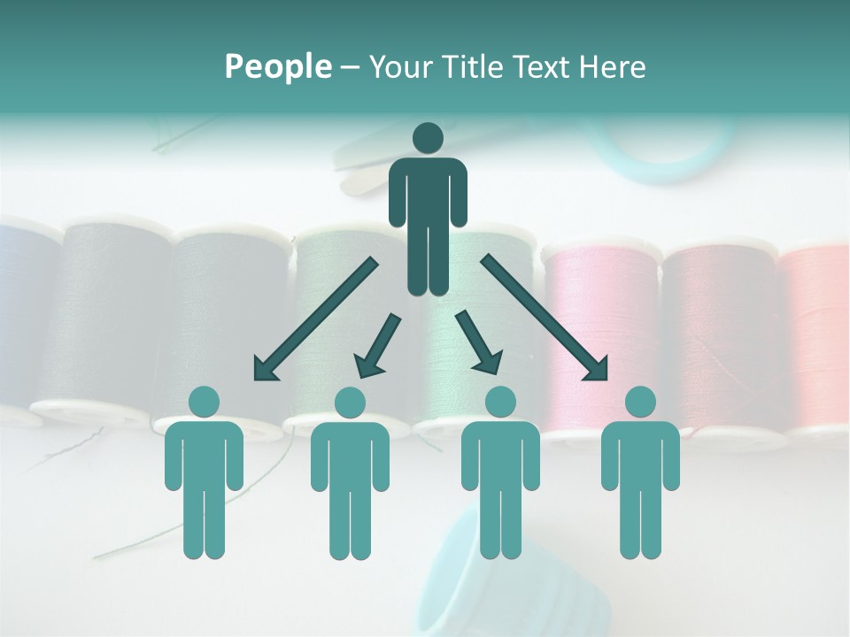 Scissors Needle Thimble PowerPoint Template