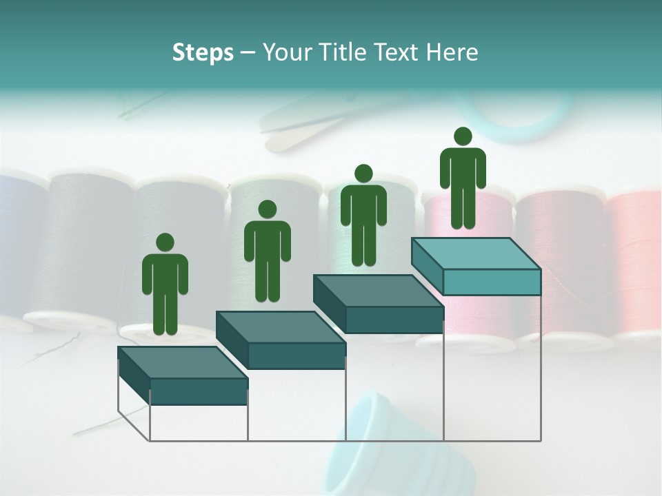 Scissors Needle Thimble PowerPoint Template