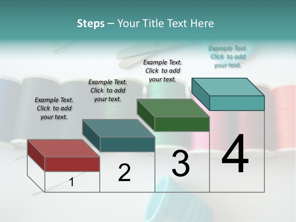 Scissors Needle Thimble PowerPoint Template