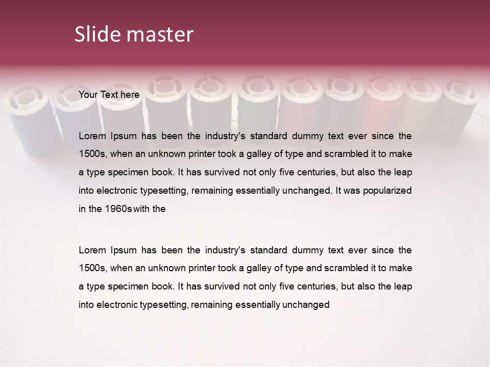 Work Nail Yellow PowerPoint Template