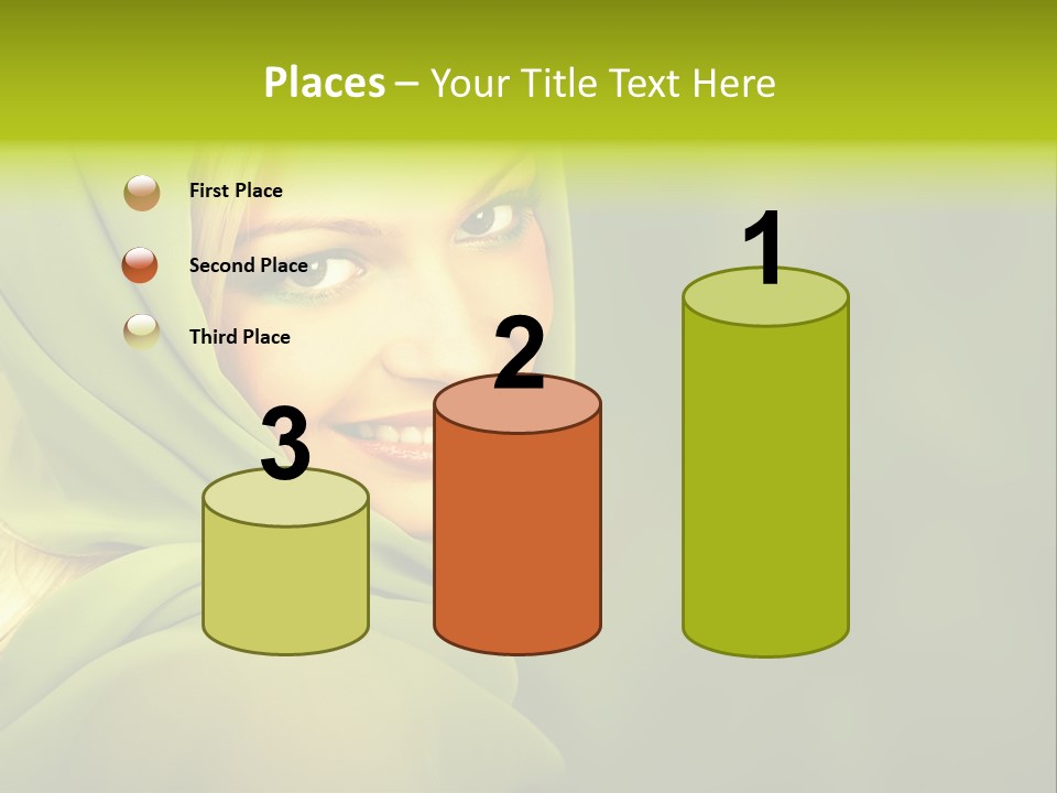 Lips Exotic Blond PowerPoint Template