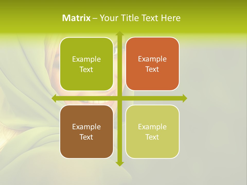 Lips Exotic Blond PowerPoint Template