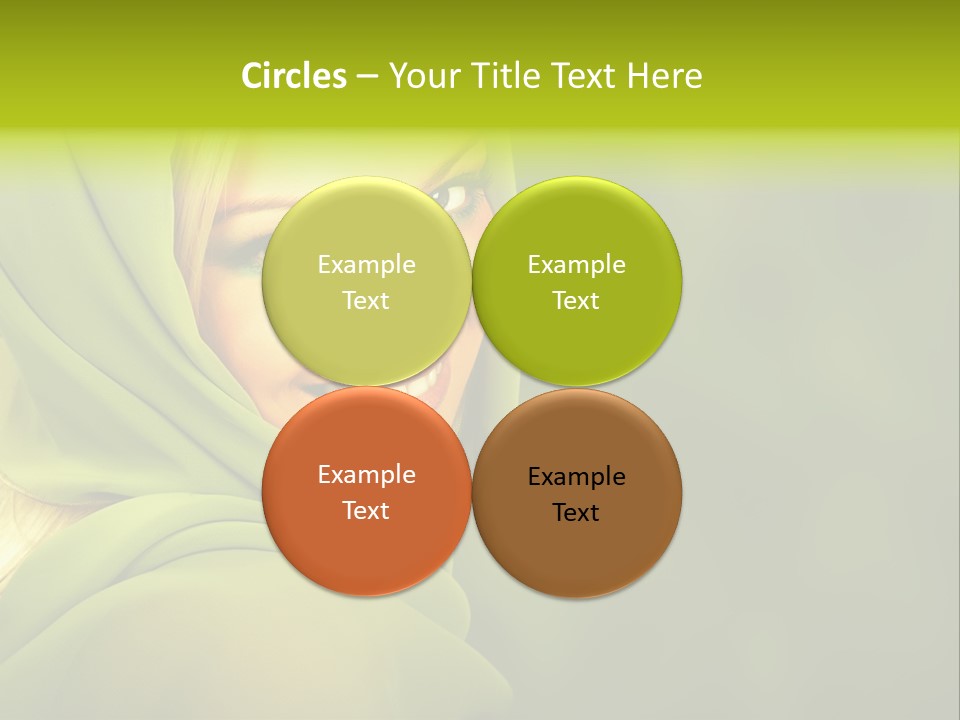 Lips Exotic Blond PowerPoint Template