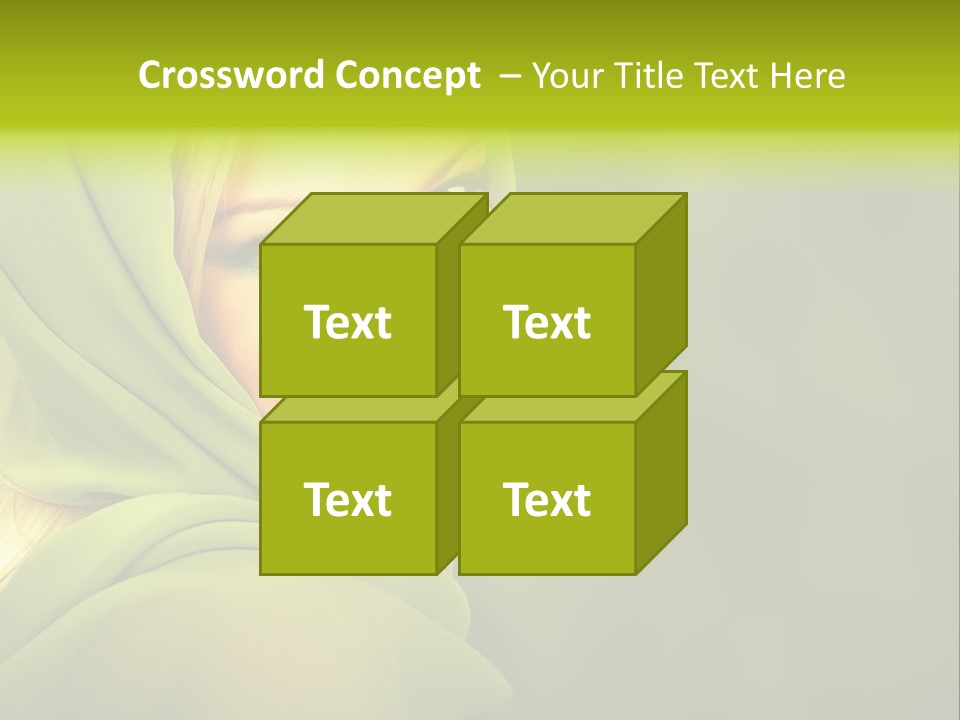 Lips Exotic Blond PowerPoint Template