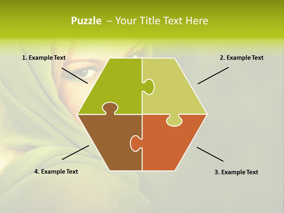 Lips Exotic Blond PowerPoint Template