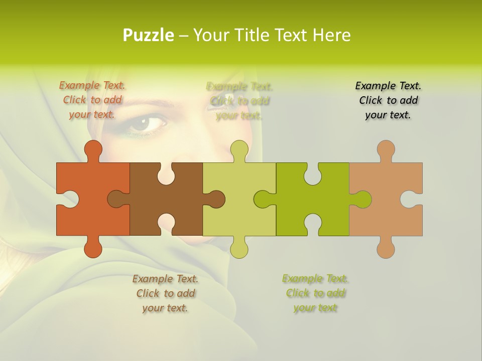 Lips Exotic Blond PowerPoint Template