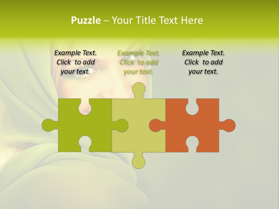 Lips Exotic Blond PowerPoint Template