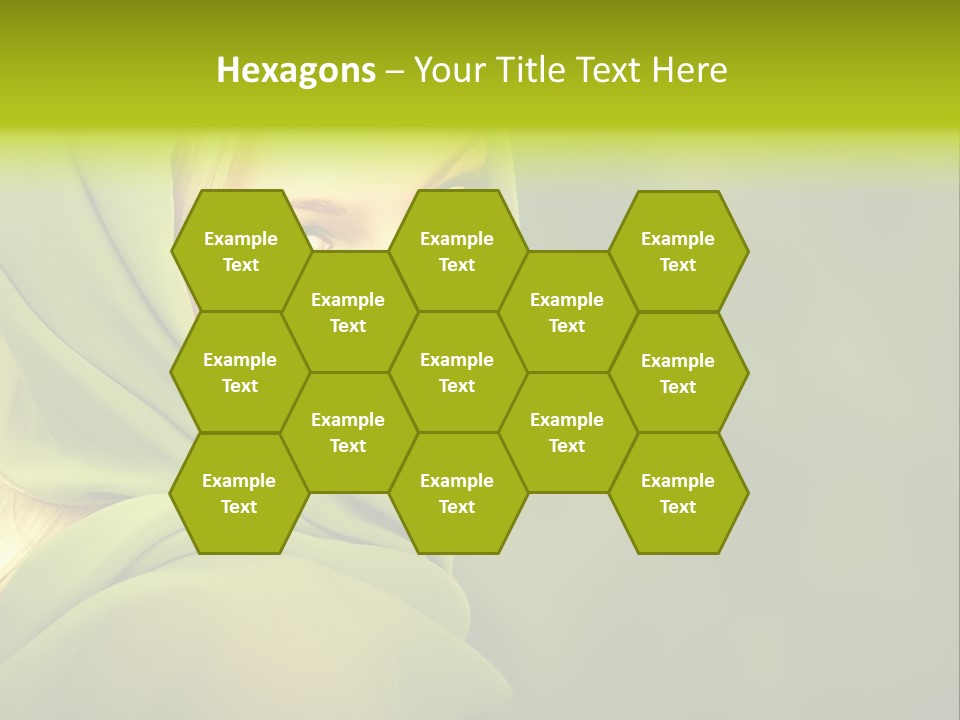 Lips Exotic Blond PowerPoint Template