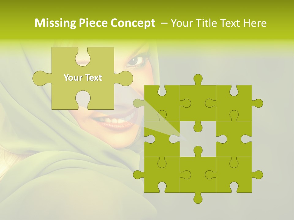 Lips Exotic Blond PowerPoint Template