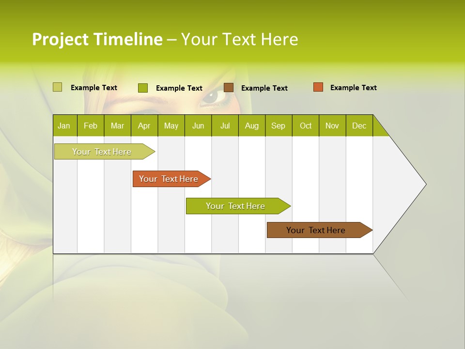 Lips Exotic Blond PowerPoint Template